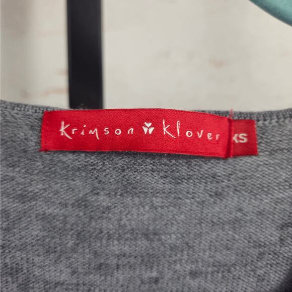 Krimson Klover 100% Wool Sweater Grey Size XS - Picture 3 of 6